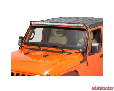 Quadratec Windshield Light Bar Brackets w/ A-Pillar Light Mounts Jeep Gladiator JT | Wrangler 2018-2021 - 12005 8125